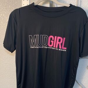 Mudgirl Pink Army Black and Pink T-Shirt